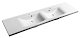 Sapho Lucia - Dvojumyvadlo 1800x480 mm, se 2 otvory pro baterie, bílá 50184