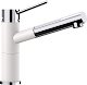 Blanco Alta S - Dřezová baterie s výsuvnou koncovkou, bílá/chrom 515327