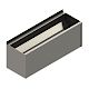 Sanela Nerezové dřezy - Nerezový žlab hranatý celoopláštěný, AISI 304, délka 1250 mm SLUN 10PA