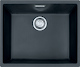 Franke Sirius - Tectonitový dřez SID 110-50, 525x440 mm, černá 125.0363.789