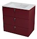 Sapho Mitra - Umyvadlová skříňka 895x700x452 mm, bordó MT113