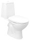 Aqualine Keramika - WC kombi Riga, zadní odpad, bílá RG601