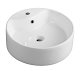 Aqualine Keramika - Umyvadlo na desku, průměr 400 mm, s 1 otvorem pro baterii, bílá 49413