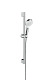 Hansgrohe Crometta - Sprchová souprava Vario Green 6 l/min, 2 proudy, sprchová tyč 650 mm, bílá/chrom 26555400