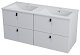 Sapho Mitra - Dvojumyvadlová skříňka 1196x550x452 mm, bílá MT121