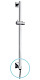 Sapho Nancy - Sprchová tyč 600 mm, vývod vody, chrom 1202-04